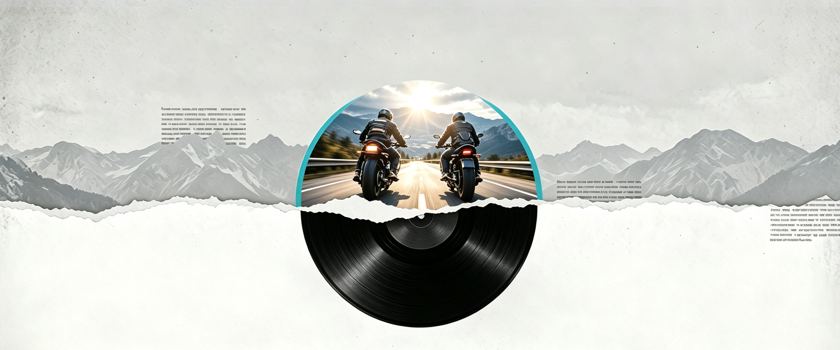 恒疆骑手穿行山野公路